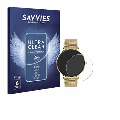 Savvies - Screenprotector voor Mivora Eleganza PRO 1.32" - Folie Beschermfolie transparant 6 Stuks
