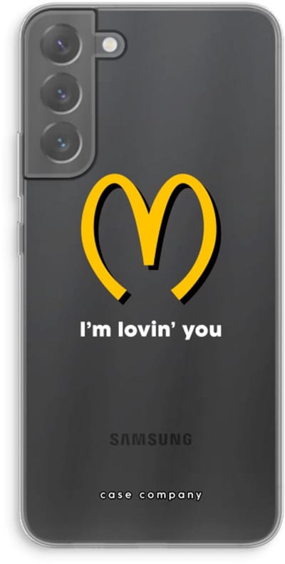 Case Company® - Hoesje geschikt voor Samsung Galaxy S22 Plus hoesje - I'm lovin' you - Soft Cover Telefoonhoesje - Bescherming aan alle Kanten en Schermrand