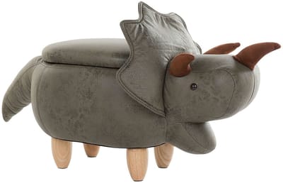 TRICERATOPS - Hocker - Donkergroen - Polyester
