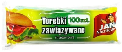 Jan Niezbędny - Broodzakjes met Handvatten - Zwart - Herbruikbaar - 100 Stuks
