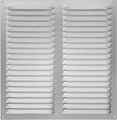 Weerbestendig Ventilatierooster 300x300 Aluminium Geanodiseerd met Vliegenbescherming
