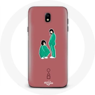 Samsung Galaxy J3 2017 hoesje Inktvis Game Ji Yeong Nummer 240 en Kang Sae Byeok Nummer 067