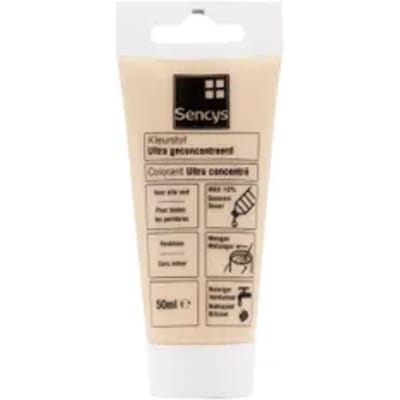 Ultra Geconcentreerde Kleurstof Voor Verf Sencys Ivoor Wit 50ml