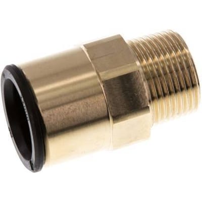 22mm x R3/4'' Messing/POM Insteekfitting Buitendraad NBR