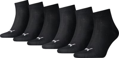 Puma - Unisex Sokken in kwartlengte - 6 Pack - Maat 43-46