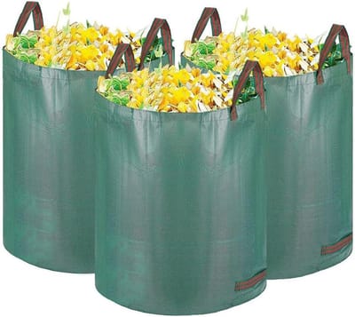 Tuinzakken - Afvalzakken - Tuinafval Verzamelen - Scheurbestendig Materiaal - 500 Liter - Groen