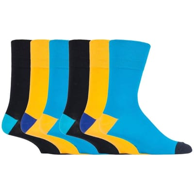 6 paar sokken zonder elastiek herensokken met zachte grip 39-45 Uk - MGG561