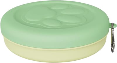 Honden Snack Tas - Voederdispenser Puppy - Hondentraining Buiten - Lekvrij Vochtcontrole - 11 x 11 x 4 cm - Grijs
