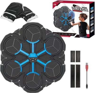 Muziek Boksmachine - Fitness Trainer - Thuis Training - Intelligente Muziek - Wandmontage - Zwart