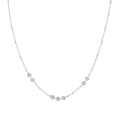 Essentialistics - Ketting iconische muntjes - Volwassenen - Zilverkleur - Stainless steel (verkleurt niet) - Verlengkettinkje