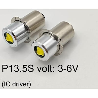 P13 .5s Lamp 3w Pr2 3v 6v 4.5v 18v Led Zaklamp Vervangende Fiets Werklamp Tmaglite Led Conversie Kit 2PCS LOT