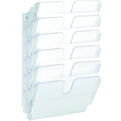 Durable FLEXIPLUS 6 A4 QUER 1700014401 Folderhouder Zwart, Transparant DIN A4 liggend 1 stuk(s) Aantal vakken: 6 (b x h x d) 340 x 520 x 100 mm