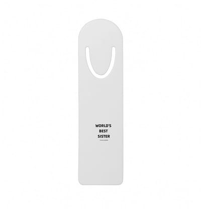 Hacebo® - world's best sister It's true we checked metalen boekenlegger - Zus - werelds beste zus - verjaardag - cadeautje voor zus - zus artikelen - kado - geschenk Bladwijzer boekenleggers - 12.7 cm x 3.2cm