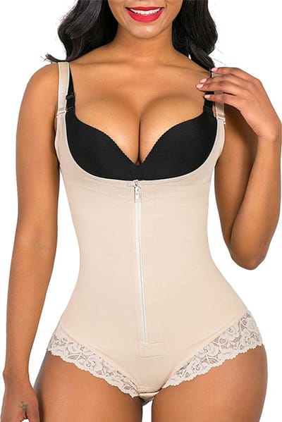 Livvi Wear - Full Body Shapewear - Maat M - Beige - Shaper -Corrigerend ondergoed voor billen, buik en taille