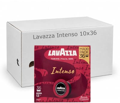 Lavazza Intenso - Multipack - 10x36 - 360 Koffiecups Compatibel met Lavazza A Modo Mio