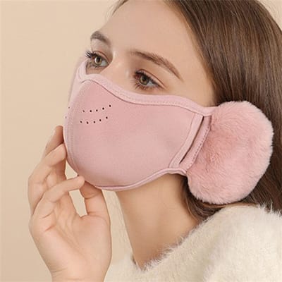 warme masker vrouwen - oorbescherming koude masker - ademende oordekking, winter warme masker met oordekking, rijden warm en koud weer masker uniscale masker winddicht masker