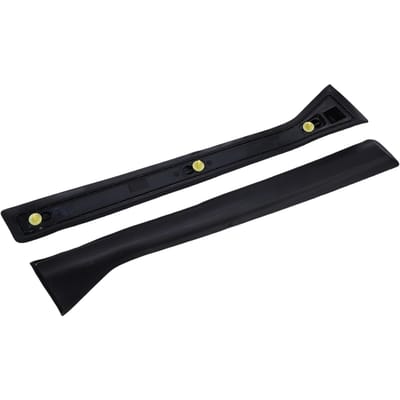 2 PIÈCES Garniture de Couvercle de Montant B de Porte Arrière 13123710 Bande de Couvercle de Montant de Porte Centrale en Caoutchouc Remplacement pour Astra A04 2004 2014 black
