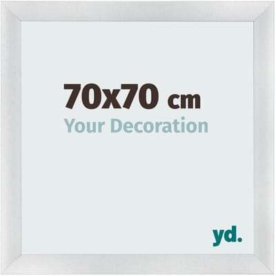 Your Decoration - Fotolijst 70x70 cm - MDF - Zilver Mat - Pisa