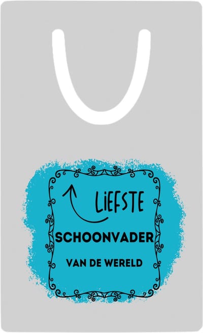 Hacebo® - liefste schoonvader van de wereld metalen boekenlegger - Vader - de liefste schoonvader - vader cadeautjes - vaderdag - verjaardag - geschenk - kado Bladwijzer boekenleggers - 7.6 cm x 5cm