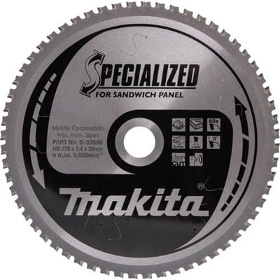Makita Cirkelzaagblad voor Sandwichpaneel | Specialized | Ø 270mm Asgat 30mm 60T - B-33598