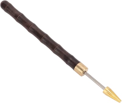 Dailygoods- Edge Dye Pen met Sandelhouthandvat - Lederen Randverf Tool - Verfroller - Dubbele Lageras - Elegant Ontwerp - Comfortabele Grip - Leerverfpen