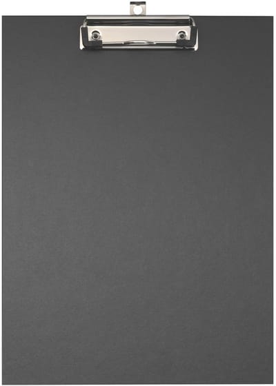 Exacompta 10x Klemplaat in gecoat papier - 23x32cm voor A4 - Zwart - 17291E