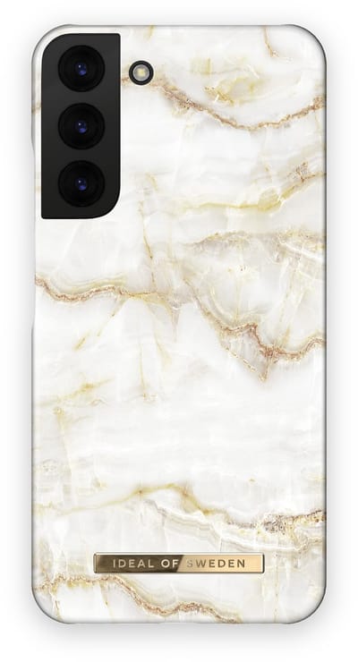 ideal of sweden fashion case geschikt voor samsung galaxy s22+ golden pearl marble