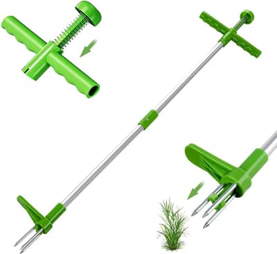 Onkruidstekers - Onkruidverwijderaar - Onkruidtrekker - Tuingereedschap - Drietal Diepe Pinnen