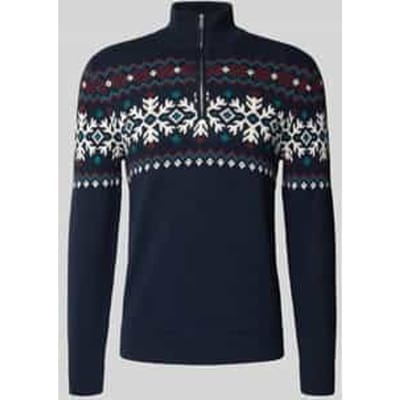 Gebreide pullover met schipperskraag