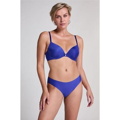Hunkemöller Dames Lingerie Invisible brazilian Lace Back - Blauw - maat XS