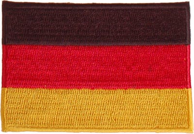 Strijkapplicatie 8x6cm vlag Duitsland