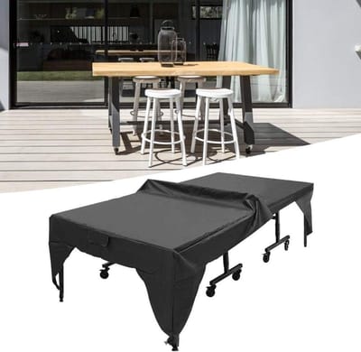 Tafeltennishoes - Tafelhoes Outdoor - Tafel Beschermen - Waterdicht Stofdicht - 280x153x73cm - Zwart