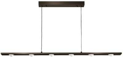 ETH Jake Hanglamp Led met lens 2700k 42w anodic brown dimbaar op lamp L1300xW80