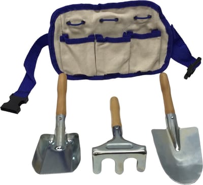 tuin gereedschap met heuptas voor de kleine tuinman / vrouw