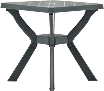 Buitentafel - Terrastafel Campingtafel - Ontspannen Buiten - Onderhoudsvrij Kunststof - 70x70x72 cm - Groen