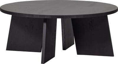 WOOOD Fries Salontafel - Eikenhout - Blacknight - 36x90x90