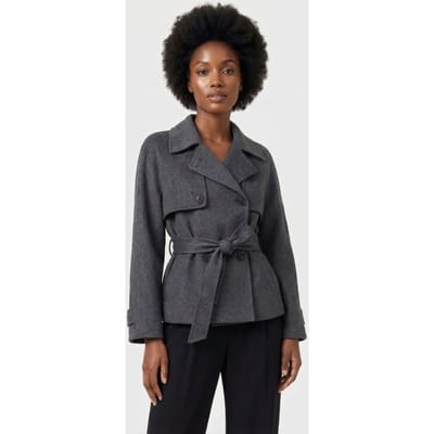 ALTER EGO Vesper Wool Jacket D. Grey Melange Größe: XS | Trench Coats Outlet | Damen | Grau
