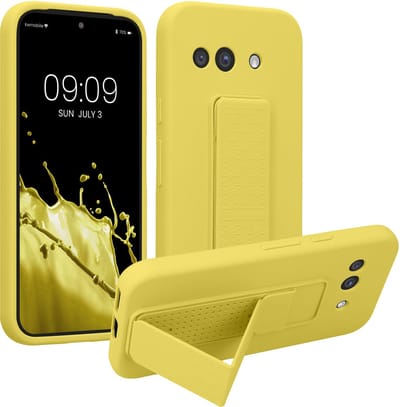 kwmobile back cover voor smartphone - geschikt voor Google Pixel 9a - 1x beschermhoesje van kunststof - In stralend geel