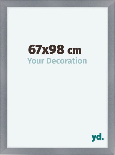 Your Decoration - Fotolijst 67x98 cm - MDF - Aluminium Geborsteld - Como
