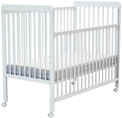 WEBABY - Verschuifbaar zijbed LIVO in hout Wit 60 x 120 cm