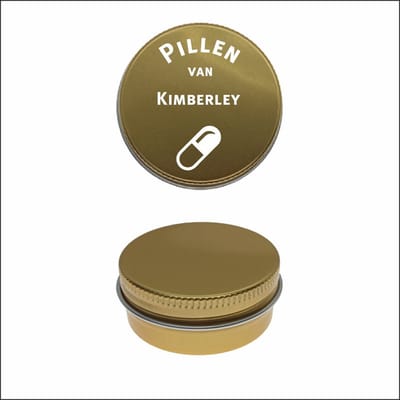 Pillen Blikje Met Naam Gravering - Kimberley