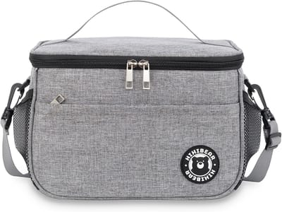 Thijox - Geïsoleerde Lunchtas 6.4L / 9L, Koeltas, Opvouwbare Bento-Lunchtas, Thermische Werklunchtas voor Kantoor, Reizen, Picknick, Ideaal voor Werk