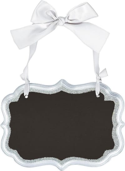 Chalkboard silver 13 9 x 10 1 cm