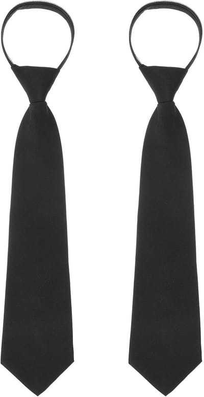 Elegante Zwarte Stropdassen voor Heren en Dames - Verstelbare Pre-Tied Ties voor Bruiloften, Graduaties en Zakelijke Evenementen