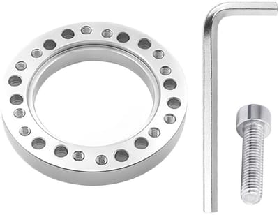 Dailygoody - Stuurwielnabe Adapter - Racing Spacer Pad - Zilver - Stuurwielafstandshouder - Geschikt voor Universieel - 86mm