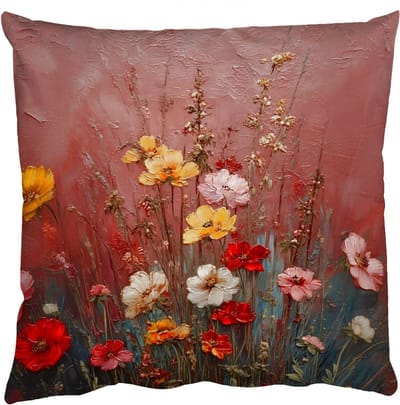 Sierkussens - Kussentjes Woonkamer - 50x50 cm - Bloemenboeket - Fijne details - Roze