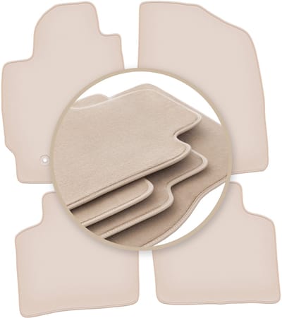 PREMIUM beige vloermatten voor: Toyota Prius II hatchback 2003-2010
