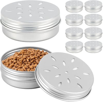 carmdering - Aluminium Hond Geurdoos - Speurneus Container - Trainigsset - Gerucht Training - Luchtverspreiding - Aluminium - Duurzaam - Herbruikbaar - 10 Stuks