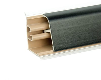 DQ-PP 1,5 m HOEKLIJST - Zwart - 37 x 24 mm - PVC - GRATIS Schroeven - Keukenlijst, Werkblad Afwerkingslijst, Keukenafwerkingslijst, Wandafwerkingslijst, Tafelbladlijsten