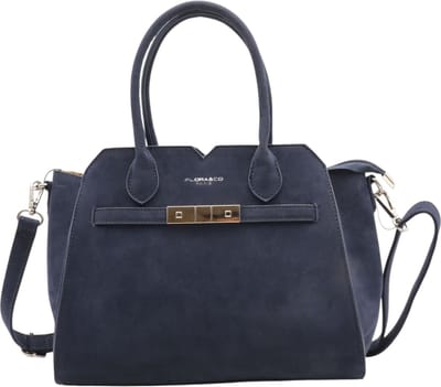 Flora&Co - Handtas - Suede look - blauw